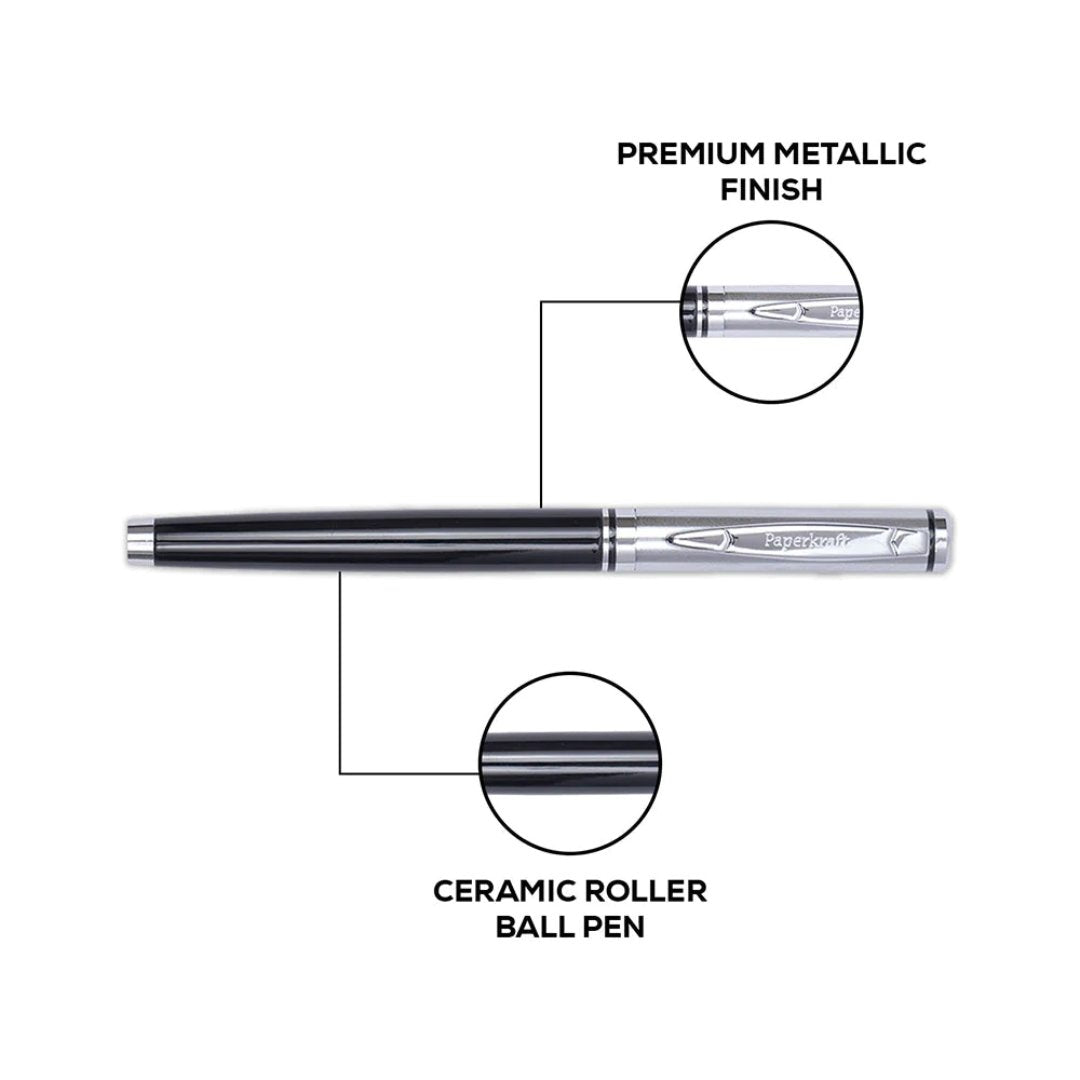 Paperkraft Beethoven Roller Ball Pen Silver (Pack of 1)