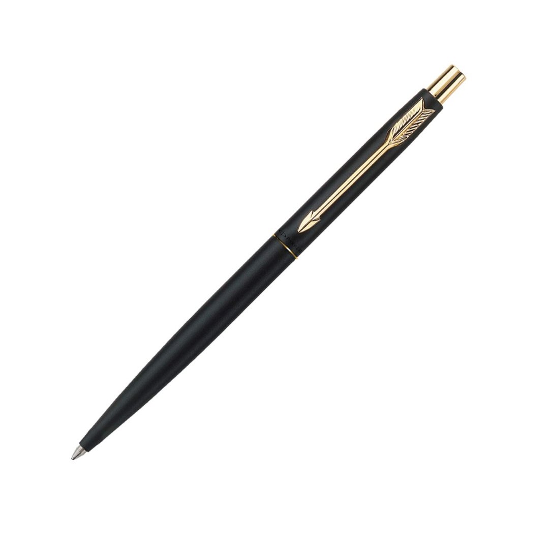 Parker Classic Matte Black Gold Trim Ball Pen