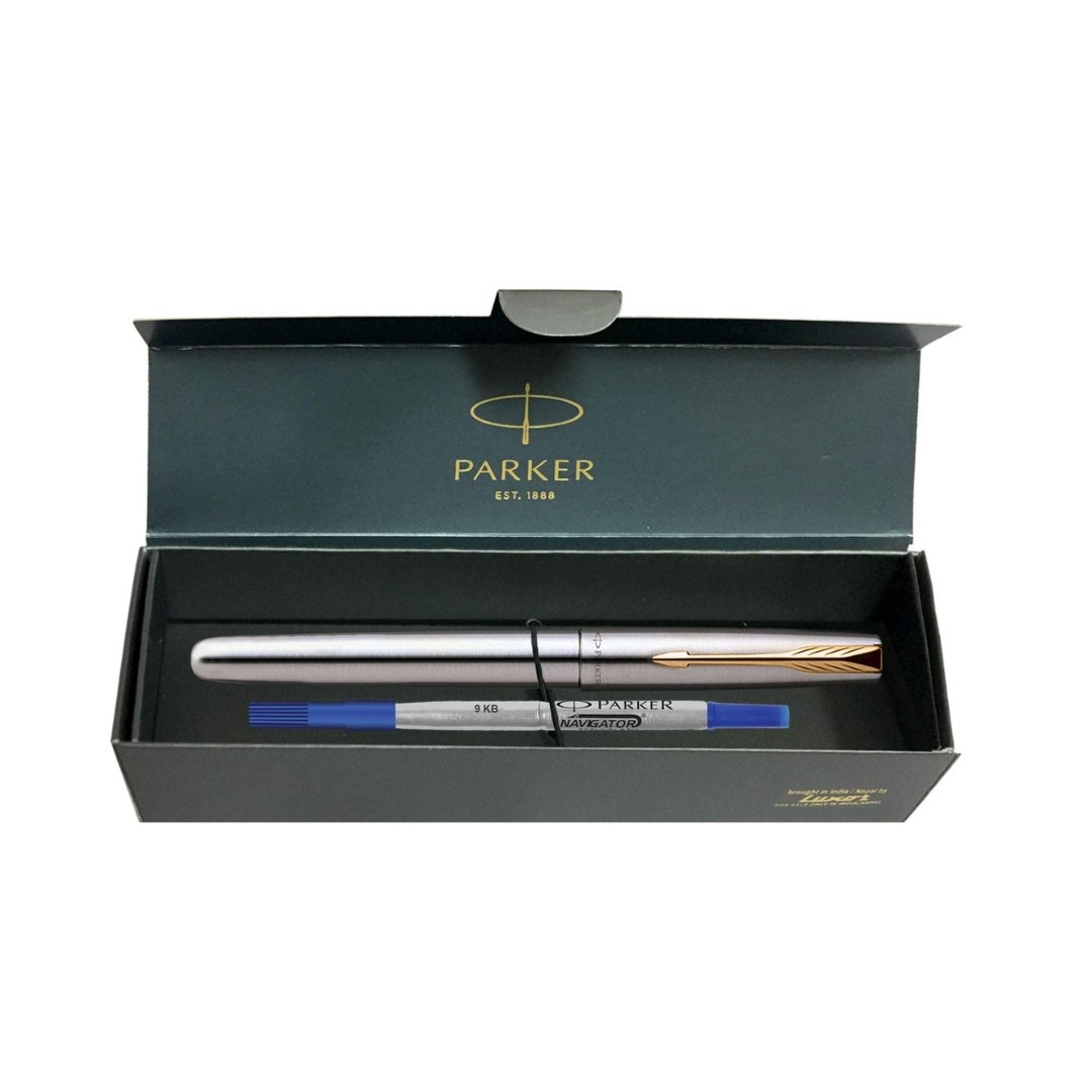 Parker Frontier Stainless Steel GT Roller Ball  Pen