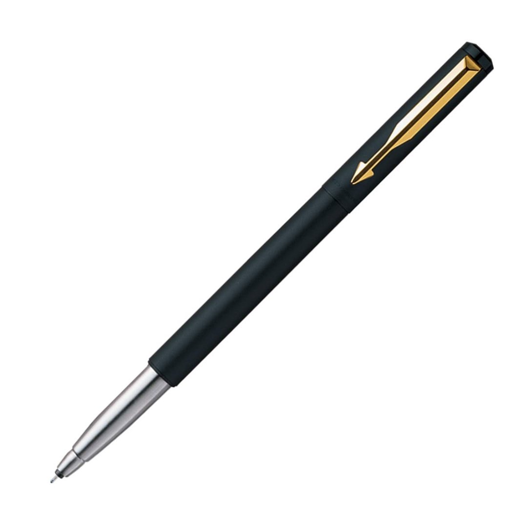 Parker Vector Black Roller Ball Pen Gold Trim