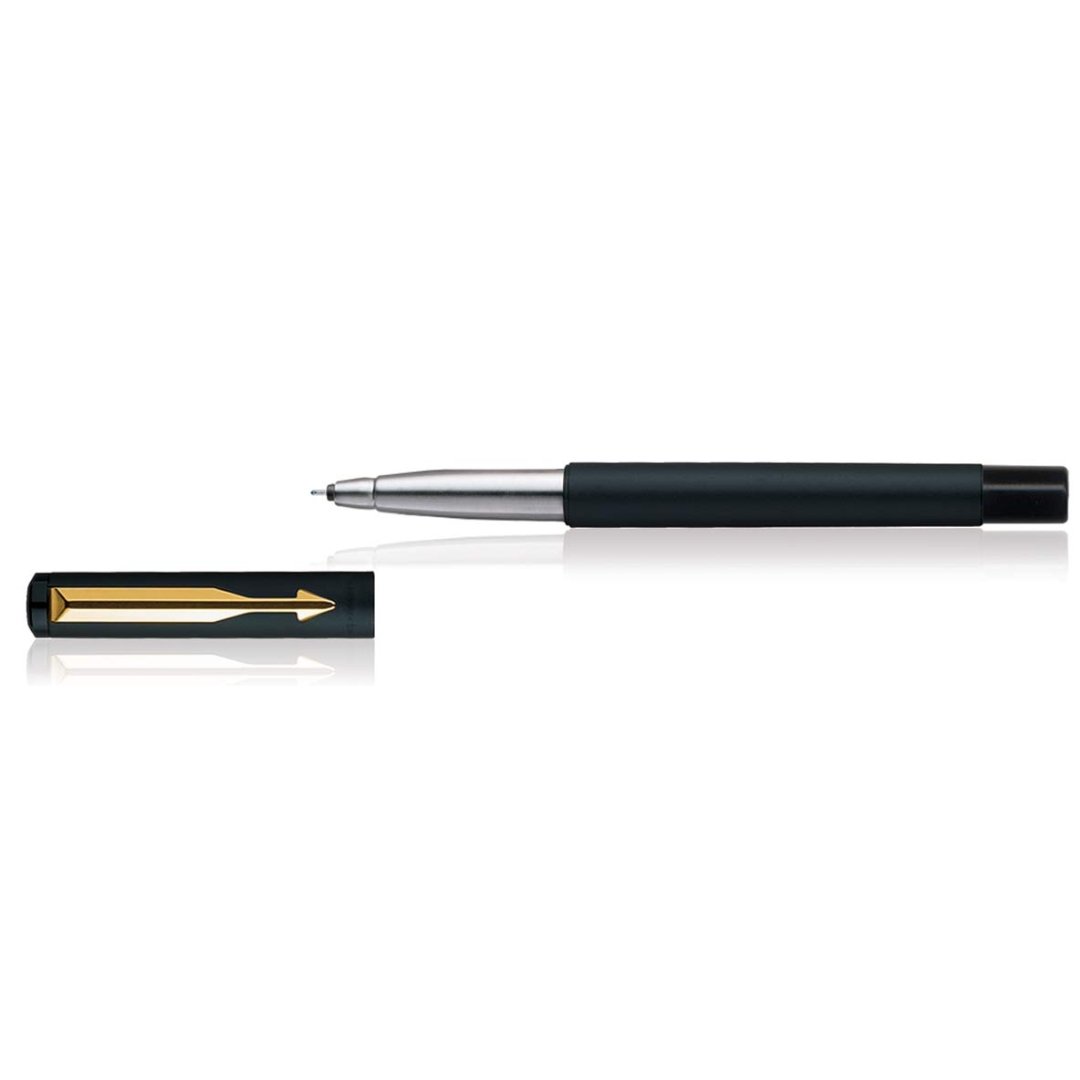Parker Vector Black Roller Ball Pen Gold Trim