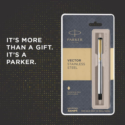 Parker Vector Stainless Steel Fountain Pen