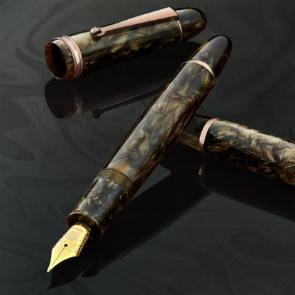 Penlux Grande Brown Wave Fountain Pen