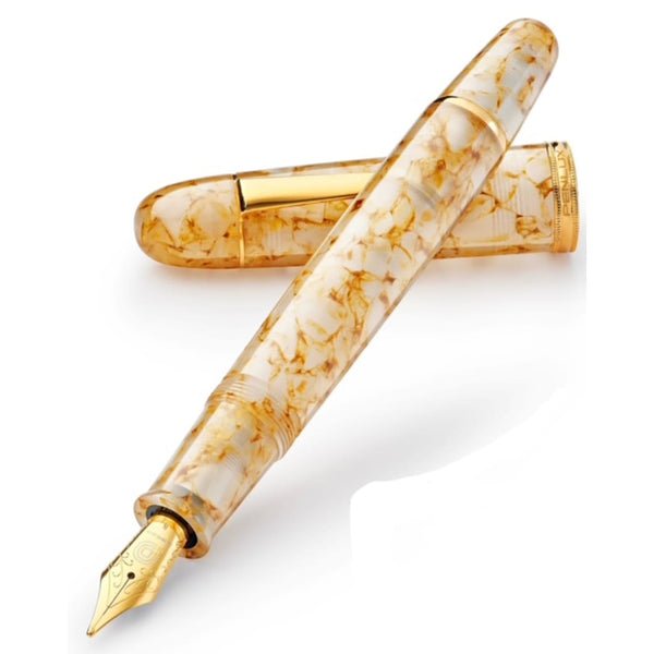 Penlux Grande Koi Gold Crystal Fountain Pen