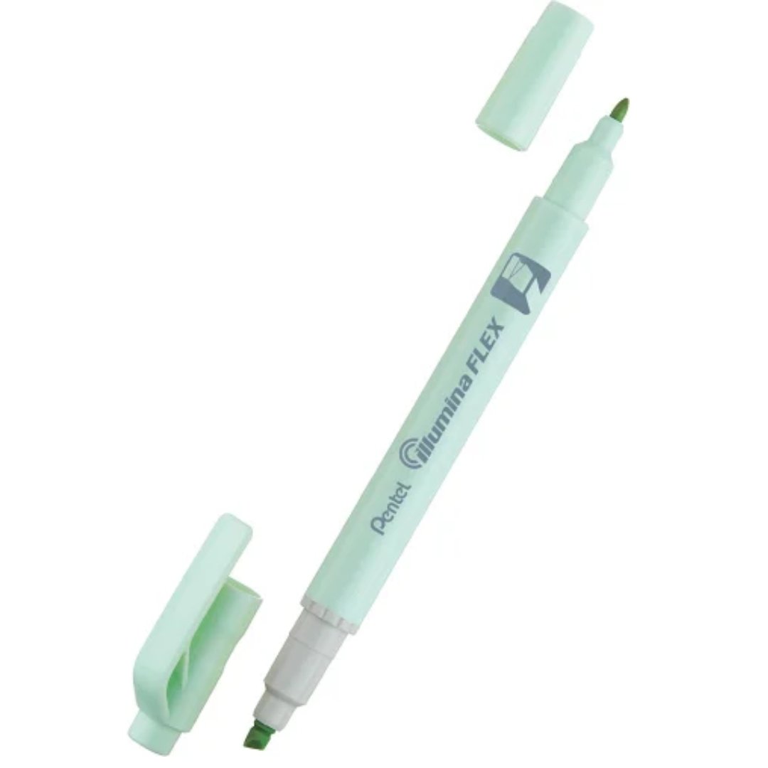Pentel Dual Tip Highlighter Pastel Illumina Flex (Twn)