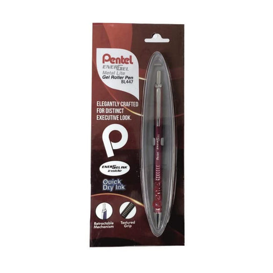 Pentel Energel Metal Lite Retractable Gel Roller Pen (0.7mm)