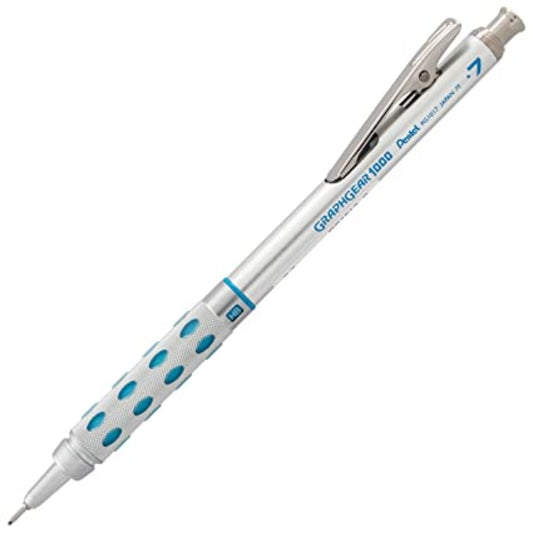 Pentel Graphgear 1000 Mechanical, Silver & Blue (PG1017)