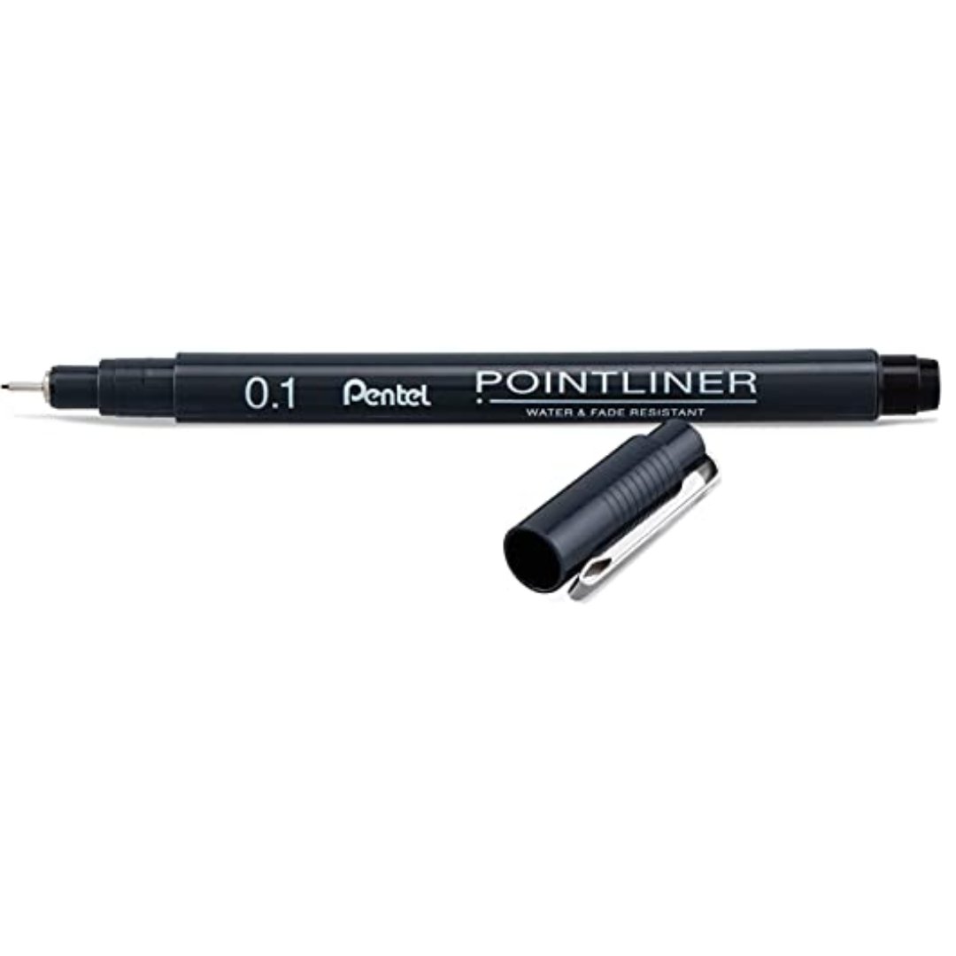 Pentel Pointliner Pigment Ink Pen (Calligraphy) 3pc Set