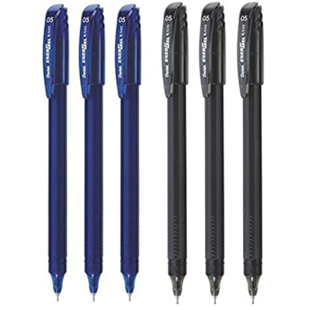 Pentel Roller Gel Pen (7Blue/3Black)