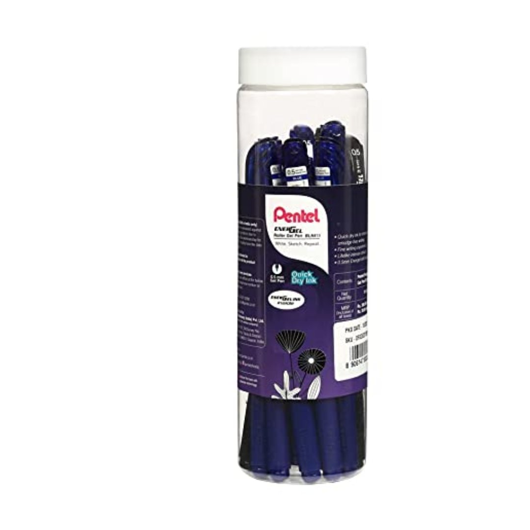 Pentel Roller Gel Pen (7Blue/3Black)