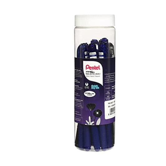 Pentel Roller Gel Pen (7Blue/3Black)