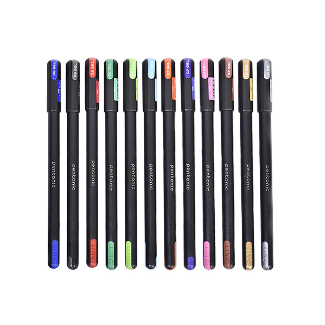 Pentonic Multicolour 0.6mm Gel Pen Set With Hard Box Case