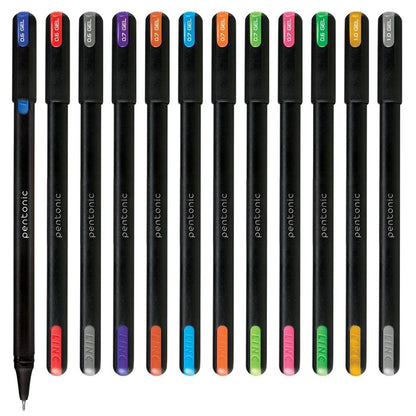 Pentonic Multicolour 0.6mm Gel Pen Set With Hard Box Case