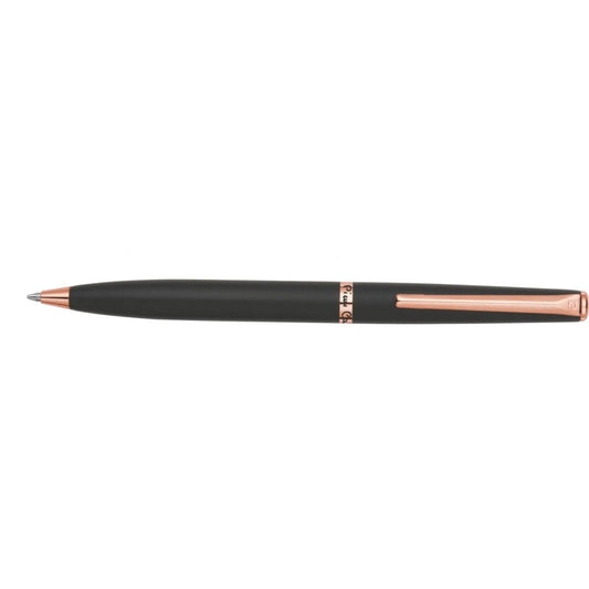 Pierre Cardin Crest Matte Black Golden Trim Ball Pen