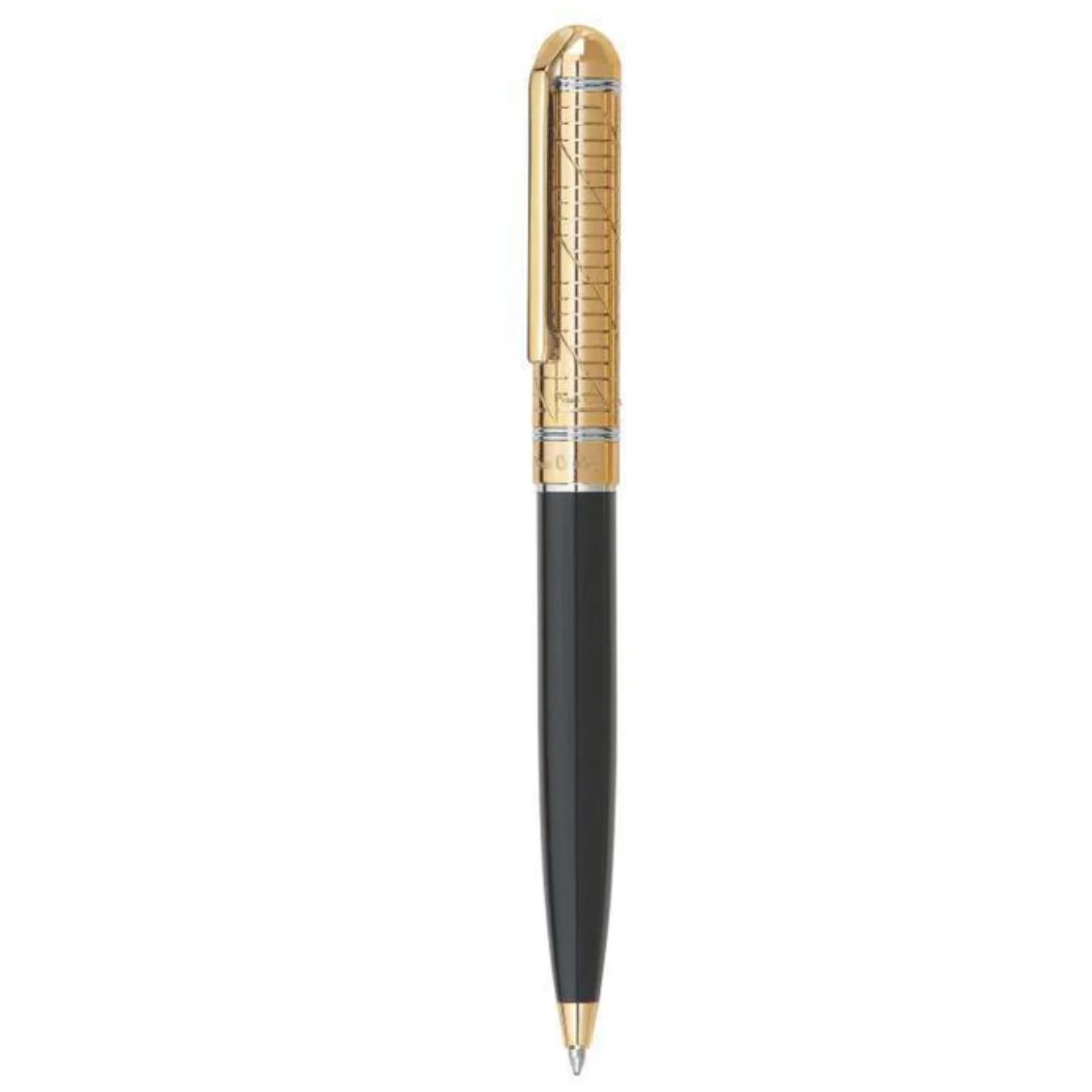Pierre Cardin Crown Black & Gold Ball Pen