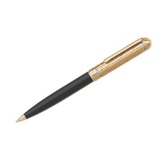 Pierre Cardin Crown Black & Gold Ball Pen