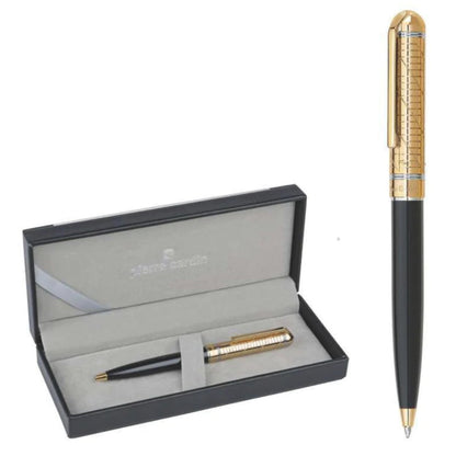 Pierre Cardin Crown Black & Gold Ball Pen