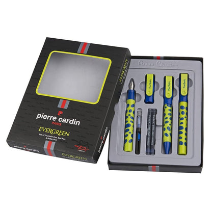 Pierre Cardin Evergreen Set Of Fountain Pen, Ball Pen, Roller Pen