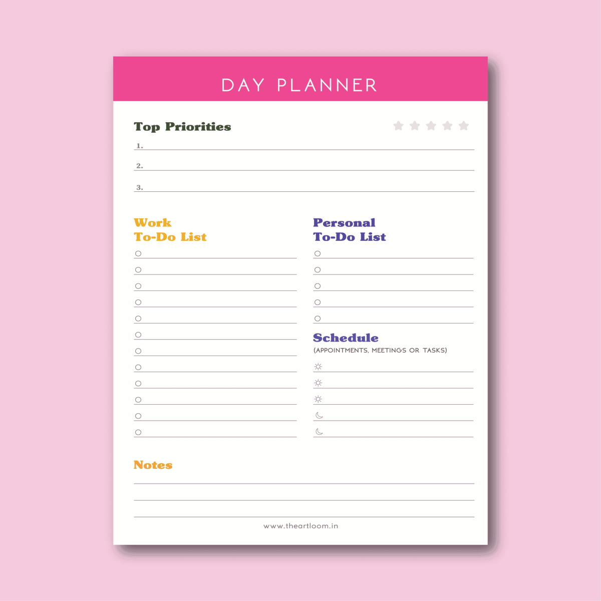 Pink Berry A5 Daily Planner