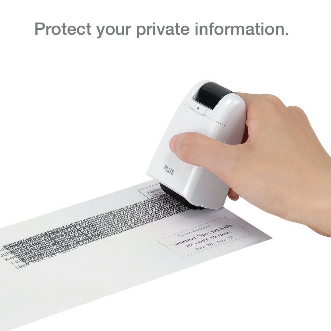 PLUS Japan Guard-Your-ID Roller Stamp