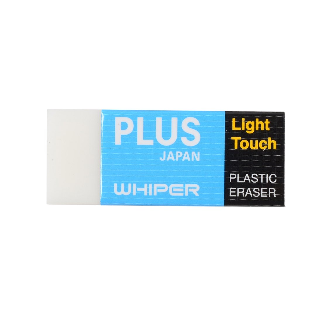 Plus Light Touch Plastic Eraser-Pack-Of-2