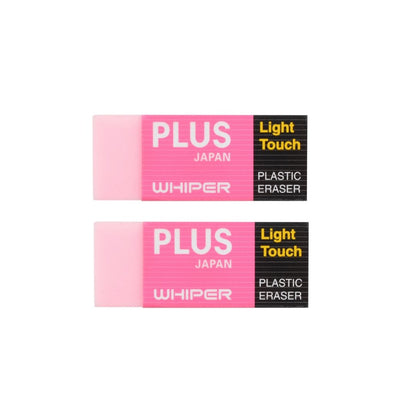 Plus Light Touch Plastic Eraser-Pack-Of-2