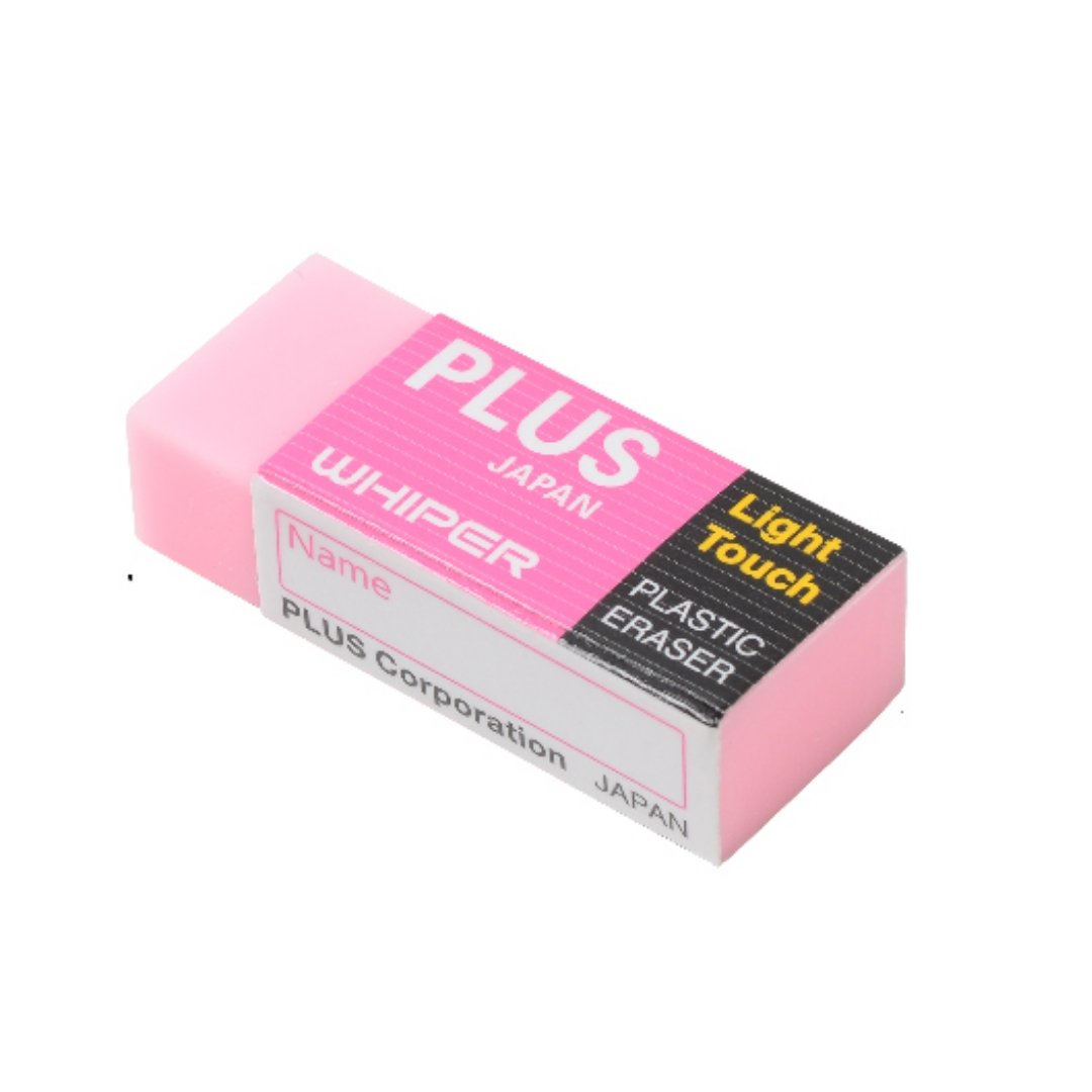 Plus Light Touch Plastic Eraser-Pack-Of-2