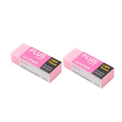 Plus Light Touch Plastic Eraser-Pack-Of-2