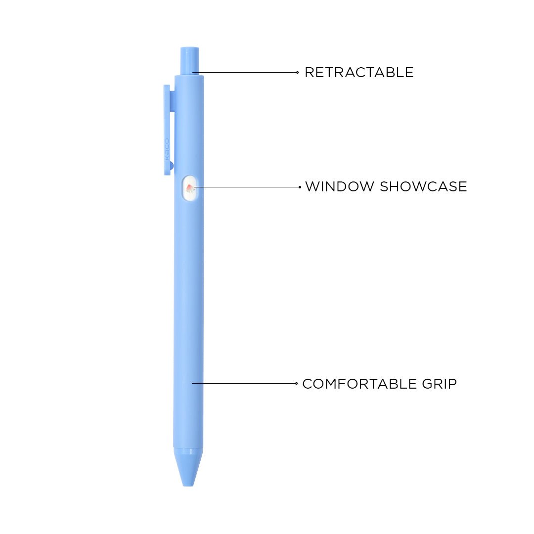 Pure (small window) gel ink pen 4 pc/set
