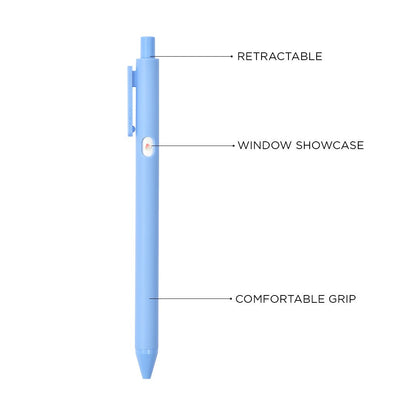 Pure (small window) gel ink pen 4 pc/set