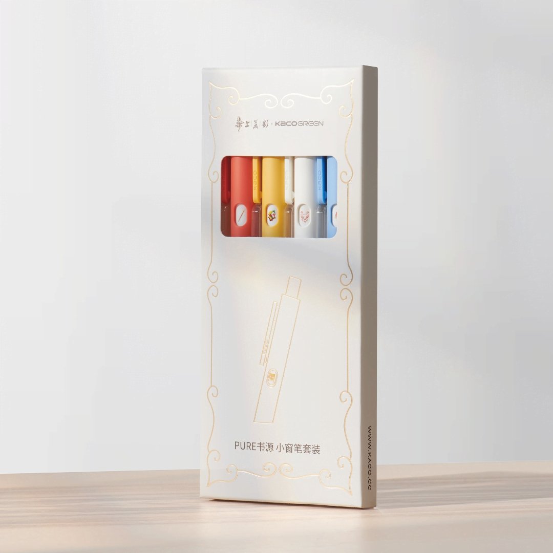 Pure (small window) gel ink pen 4 pc/set