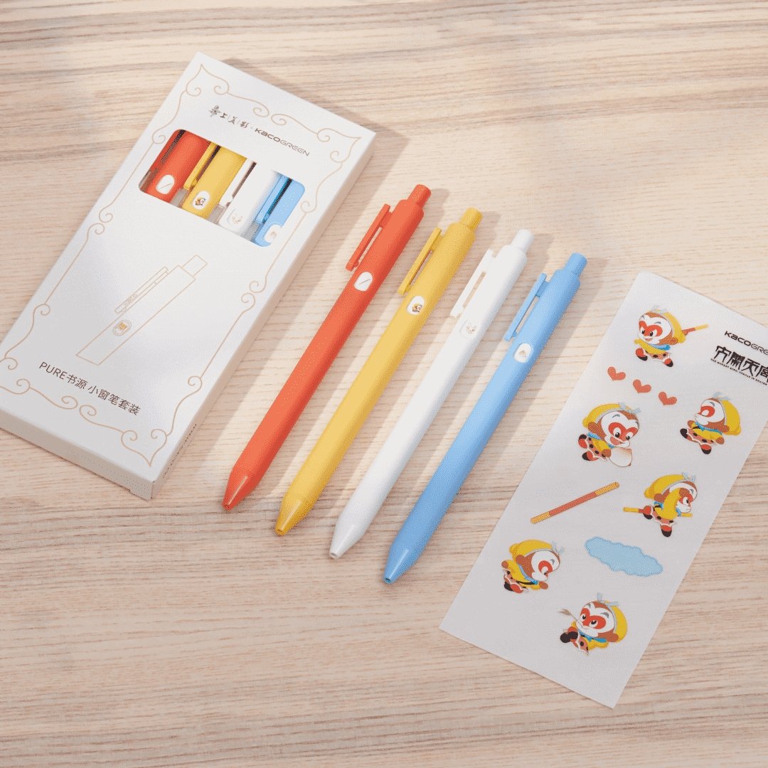 Pure (small window) gel ink pen 4 pc/set