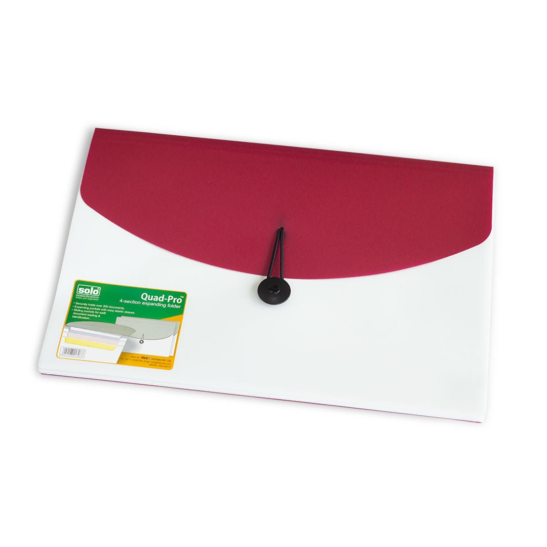 Solo QuadPro 4-section expanding folder -A4