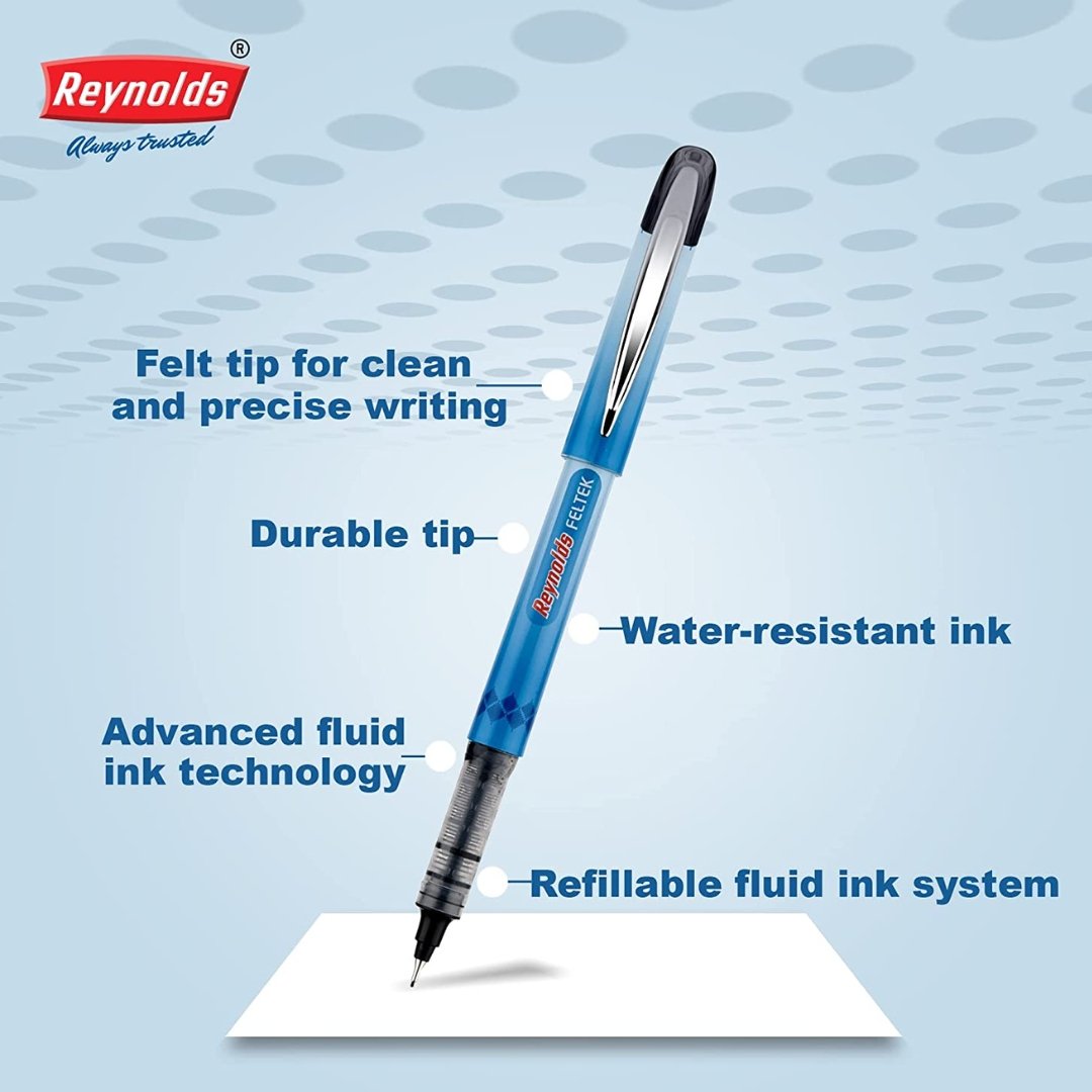 Reynolds Feltek Ball Pens Pack Of 5
