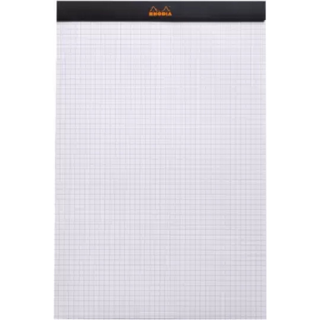 Rhodia Black Squared A4 Notepad