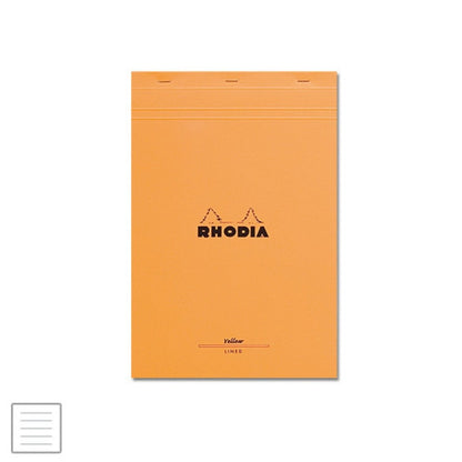 Rhodia Yellow Lined Stapler Pad A4