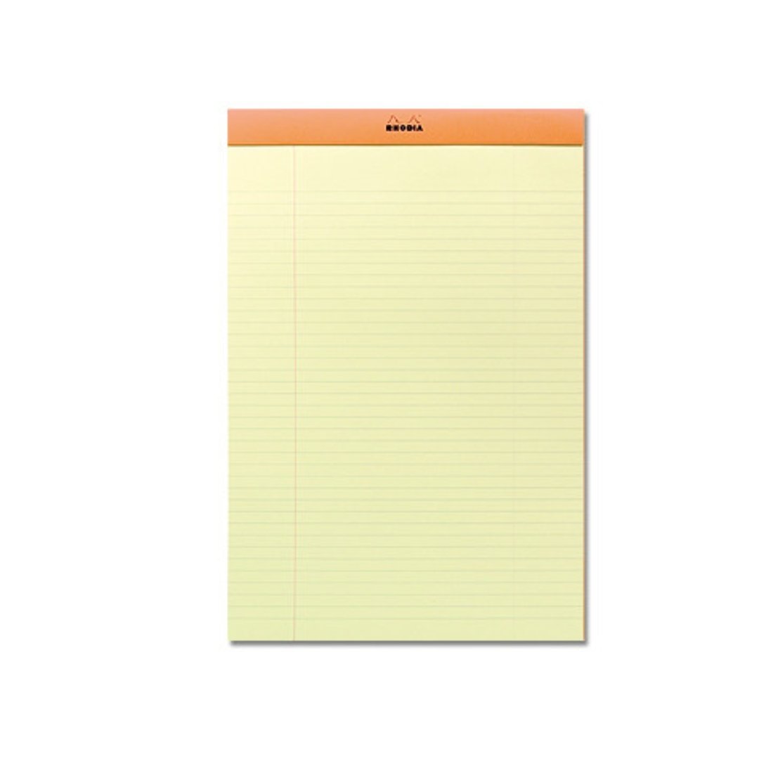 Rhodia Yellow Lined Stapler Pad A4