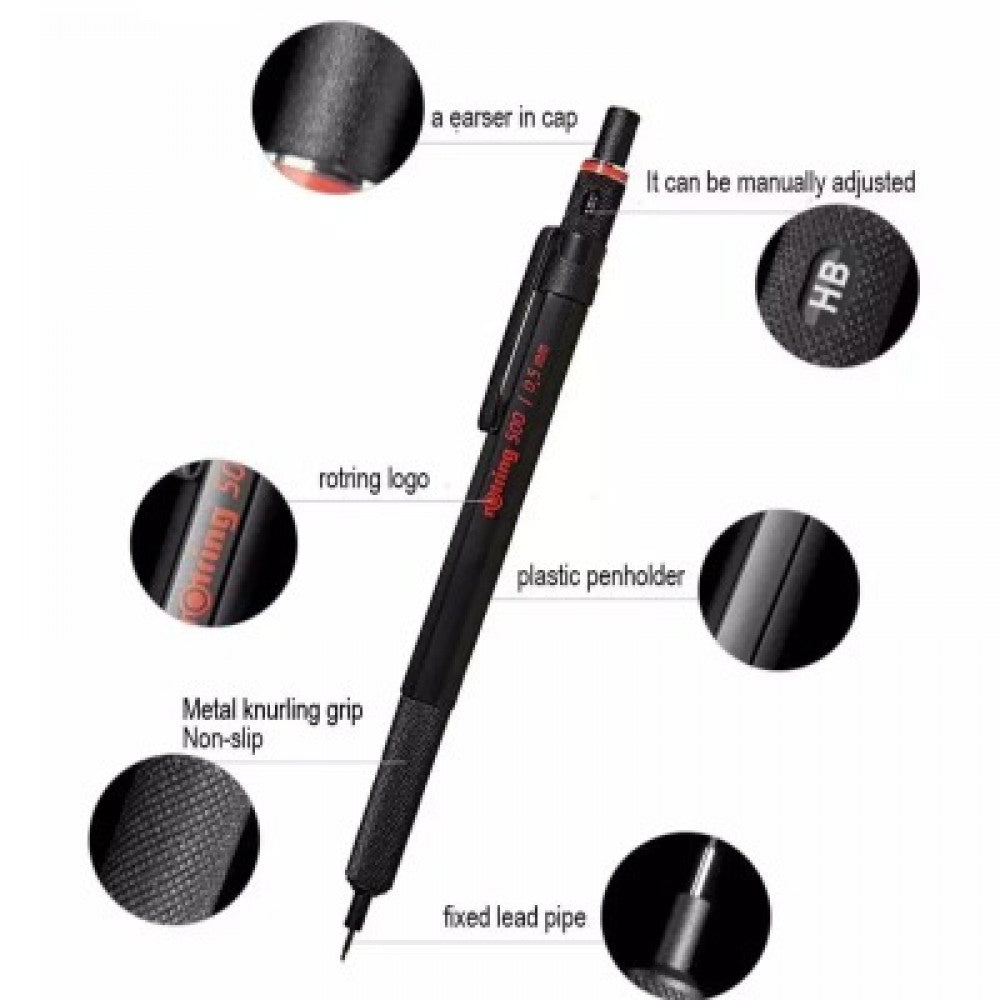 Rotring 500 Black 0.7mm Mechanical Pencil