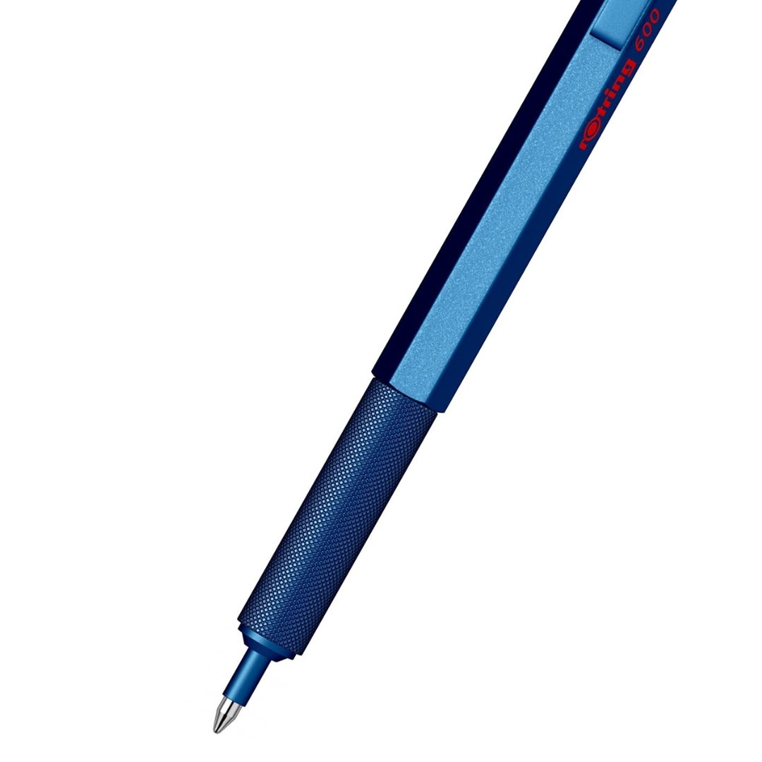 Rotring 600 Blue Ball Pen M Black Gb