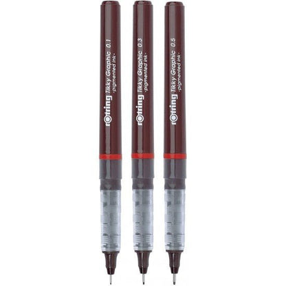 Rotring Graphic 3-Piece Fineliner Pen Set