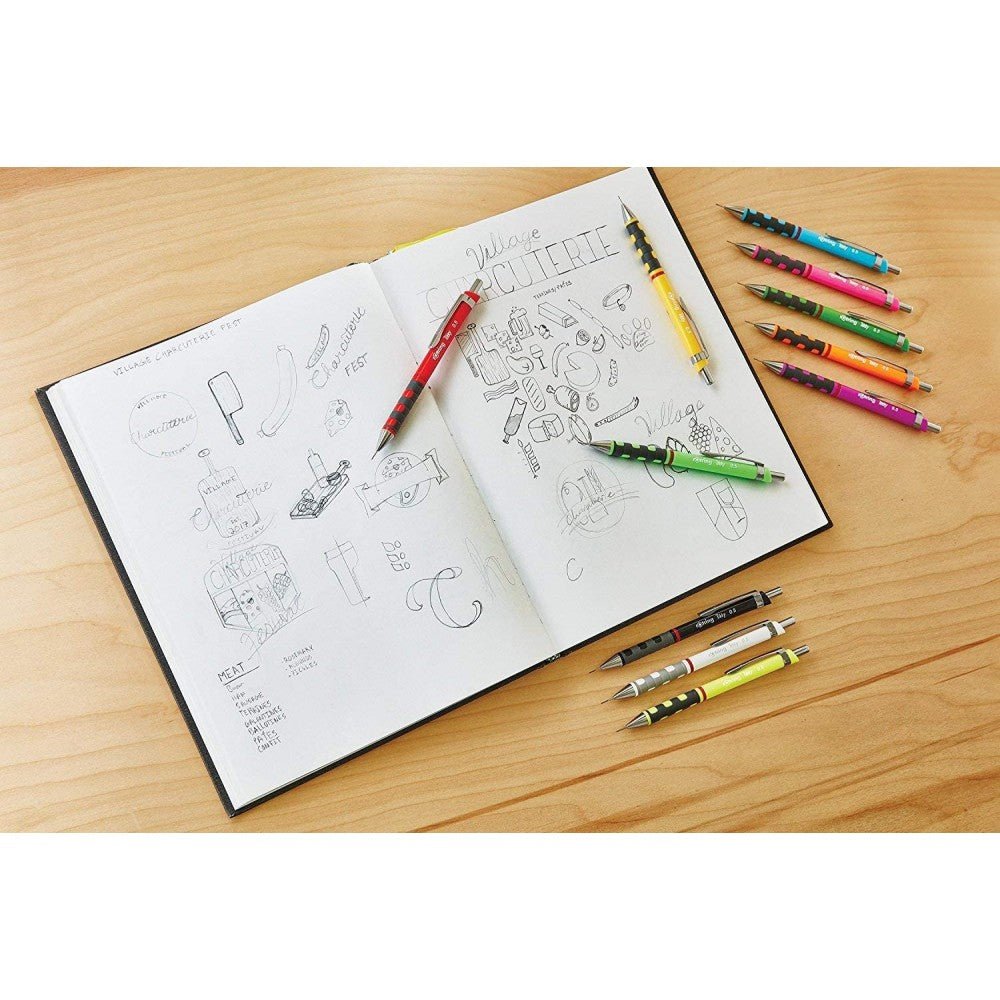 Rotring Pink Mechanical Tikky Pencil 0.5mm with Metal Cap