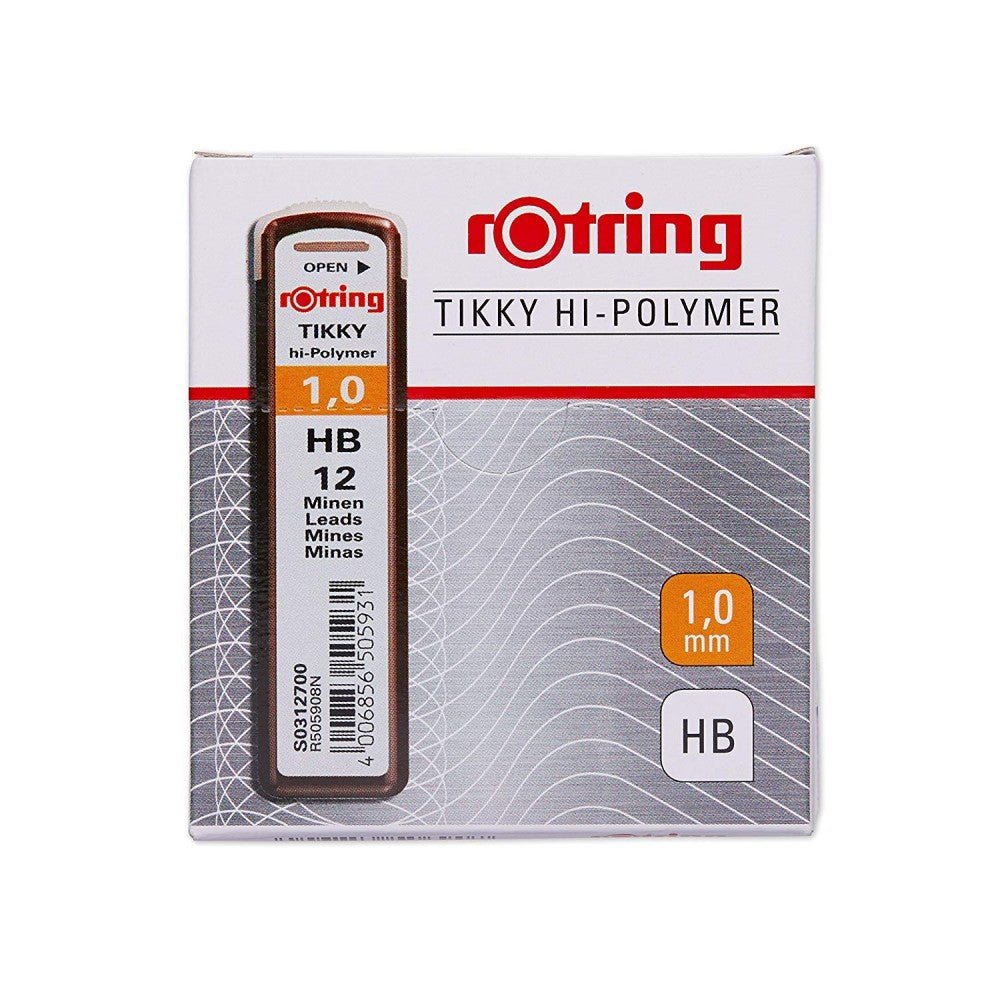 Rotring Replacement Leads for Tikky Mechanical Pencils- 1.0 MM- Pack of 10