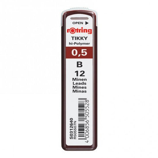 Rotring Tikky 0.5MM - B Pencil Lead- Pack of 10