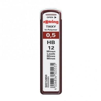 Rotring Tikky 0.5MM - HB Pencil Lead- Pack of 10