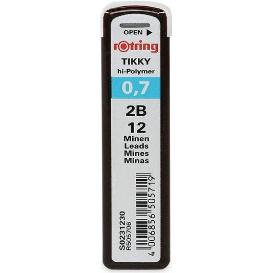 Rotring Tikky 0.7MM - 2B Pencil Lead - Pack of 10