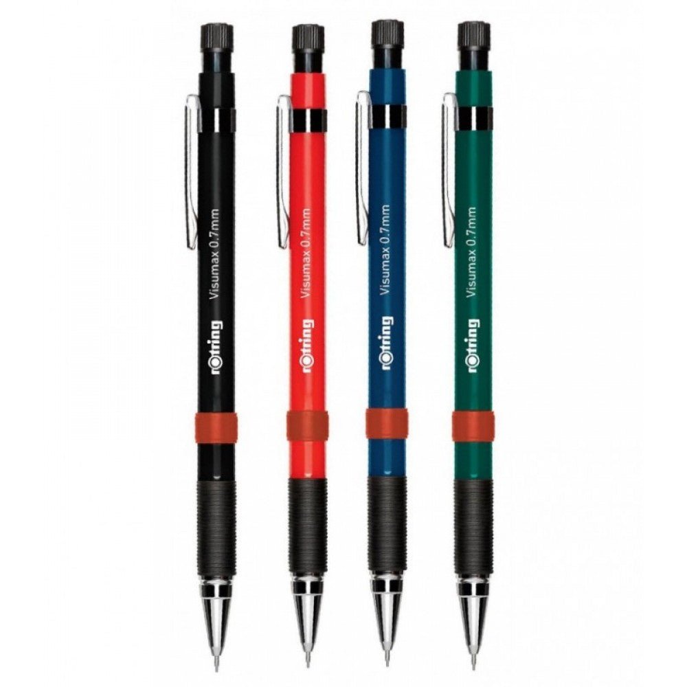 Rotring Visumax Mechanical Pencil 0.7 mm Black with 24 HB Leads Blister Pack