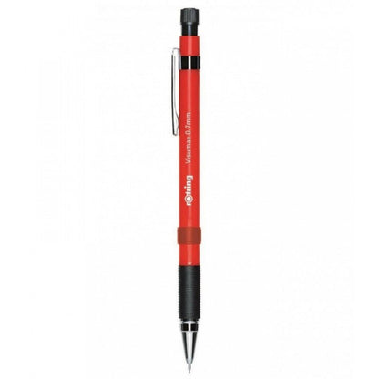 Rotring Visumax Mechanical Pencil 0.7 mm Red with 24 HB Leads Blister Pack