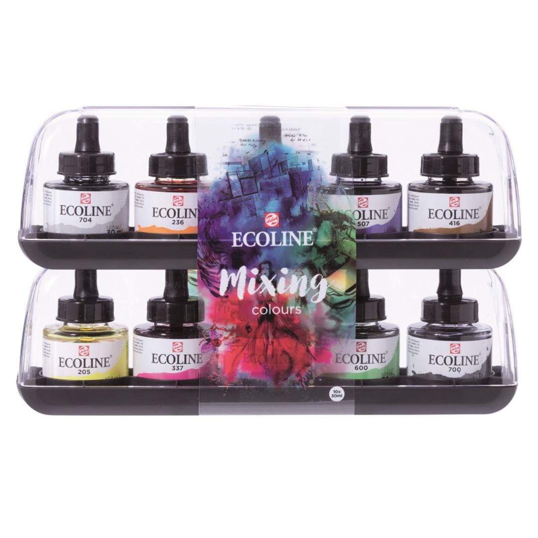 Royal Talens Ecoline Liquid Watercolors 30ML Pack Of 10