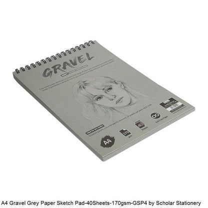 Scholar A4 Gravel Grey Paper Sketch Pad
