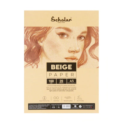 Scholar Flesh Beige Paper Loose Sheets